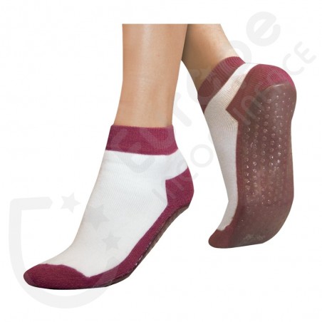 Chaussettes Antiglisse Suprima Bordeaux - Pointure 35/38