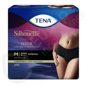 Tena Silhouette Normal Noir - MEDIUM