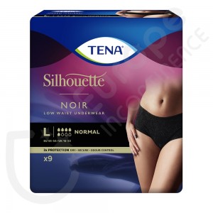 Tena Silhouette Normal Noir - LARGE