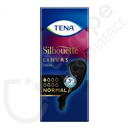 Tena Silhouette Protège-Slips Noir - Normal