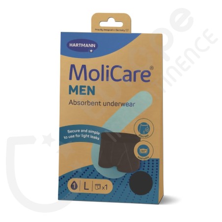 Molicare Men Waschbare Aufsaugende Unterwäsche 1 Tropfen - LARGE