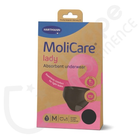 Molicare Lady Waschbare Aufsaugende Unterwäsche 1 Tropfen - MEDIUM