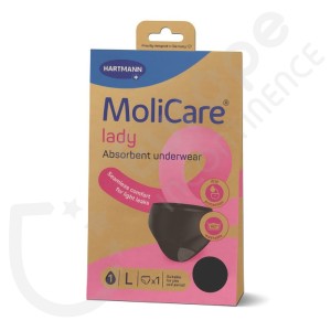 Molicare Lady Waschbare Aufsaugende Unterwäsche 1 Tropfen - LARGE