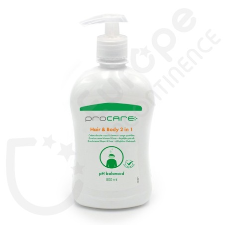 Procare Crema de ducha 2 en 1 para pelo y cuerpo - 500 ml