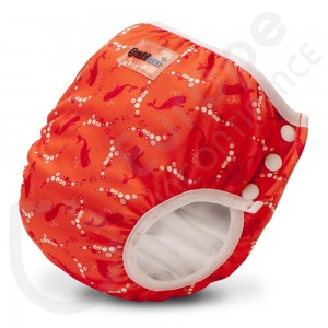 Cueca de aprendizagem e fato de banho 2 em 1 Bambinex Baleine vermelho - XS